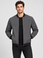 Men's Baseball Collar Short Zip-Up Jacket with Loose Fit