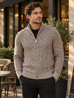 Men's Full-Zip Up Fleece Cardigan