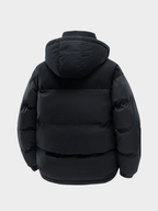 Men's Hooded Full-Zip Jacket with Lined Interior and Side Pockets