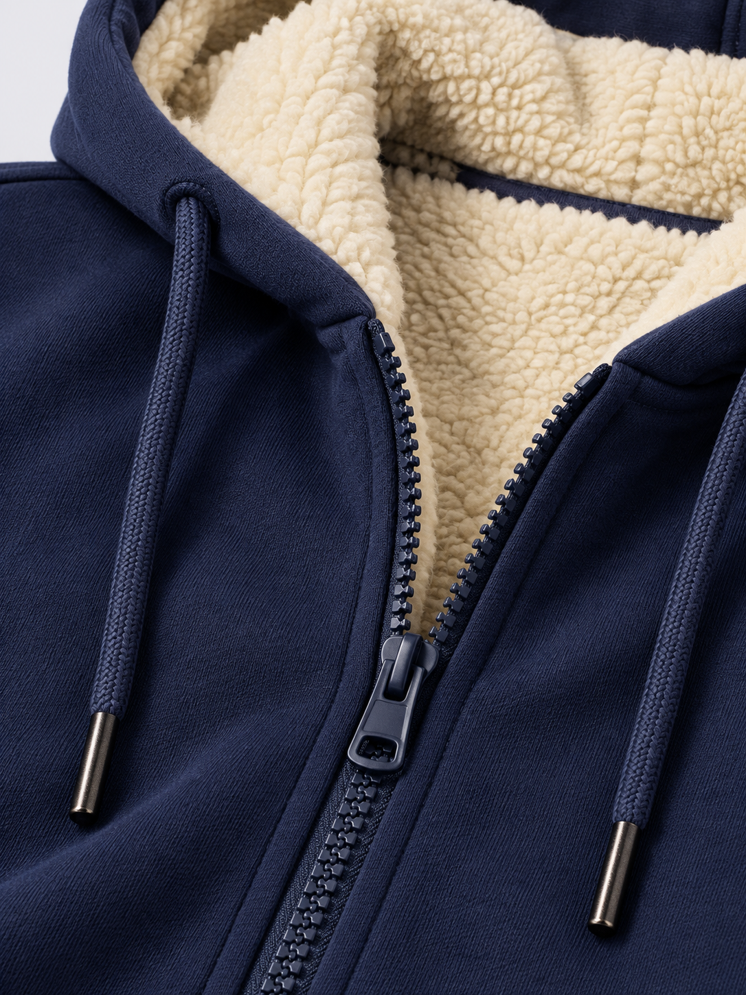 Men's Hooded Zip-Up Sweatshirt Jacket with Long Sleeves