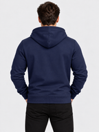 Men's Hooded Zip-Up Sweatshirt Jacket with Long Sleeves
