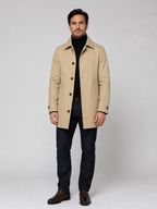 Men’s Longline Coat with Button Front
