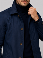 Men’s Longline Coat with Button Front