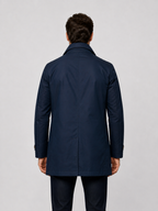 Men’s Longline Coat with Button Front
