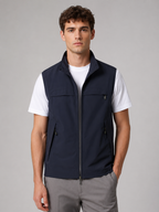 Men’s Multi-Pocket Gilet Jacket with Zip Closure