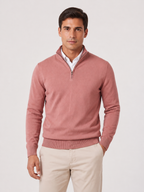 Men’s Quarter-Zip Jumper with Stand Collar