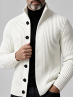 Men's Single-Breasted Knit Cardigan
