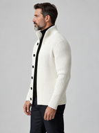 Men's Single-Breasted Knit Cardigan