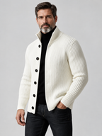 Men's Single-Breasted Knit Cardigan