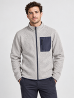 Men's Stand Collar Zip-Up Outdoor Jacket