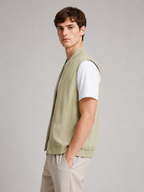 Men’s Ultra-Thin Gilet Jacket with Zip Closure