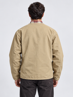 Men's V-Neck Open-Front Cardigan Coat with Long Sleeves