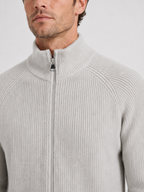 Men’s Zip Cardigan with Stand Collar