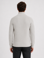 Men’s Zip Cardigan with Stand Collar