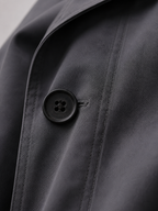 Men’s Button-Front Coat with Point Collar