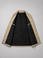 Men’s Button-Front Coat with Point Collar