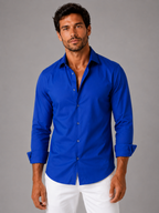 Men’s Button-Front Shirt with Long Sleeves