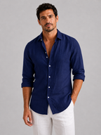 Men’s Button-Up Shirt with Long Sleeves