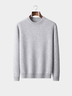 Men’s Crew Neck Knit Jumper with Ribbed Trim