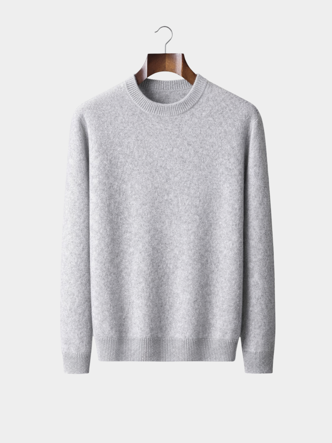 Men’s Crew Neck Knit Jumper with Ribbed Trim