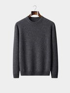 Men’s Crew Neck Knit Jumper with Ribbed Trim