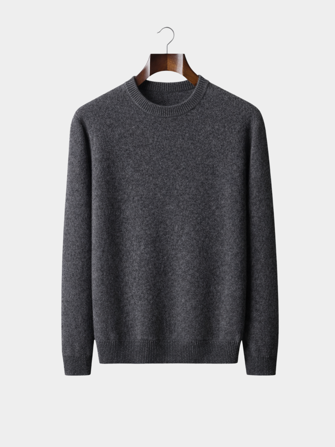 Men’s Crew Neck Knit Jumper with Ribbed Trim