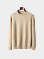 Men’s Crew Neck Knit Jumper with Ribbed Trim