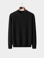 Men’s Crew Neck Knit Jumper with Ribbed Trim