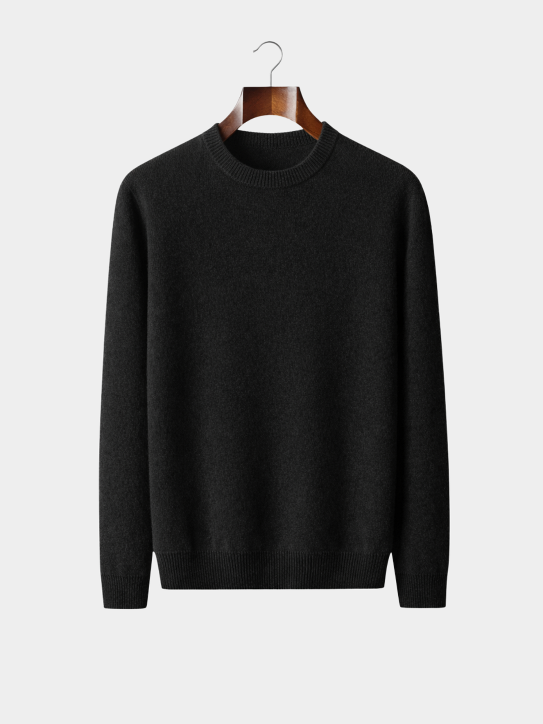 Men’s Crew Neck Knit Jumper with Ribbed Trim