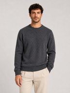 Men’s Crew Neck Knit Jumper with Ribbed Trim