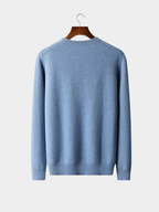Men’s Crew Neck Knit Jumper with Ribbed Trim