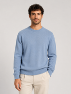 Men’s Crew Neck Knit Jumper with Ribbed Trim
