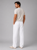 Men’s Drawstring Trousers with Straight-Leg Fit