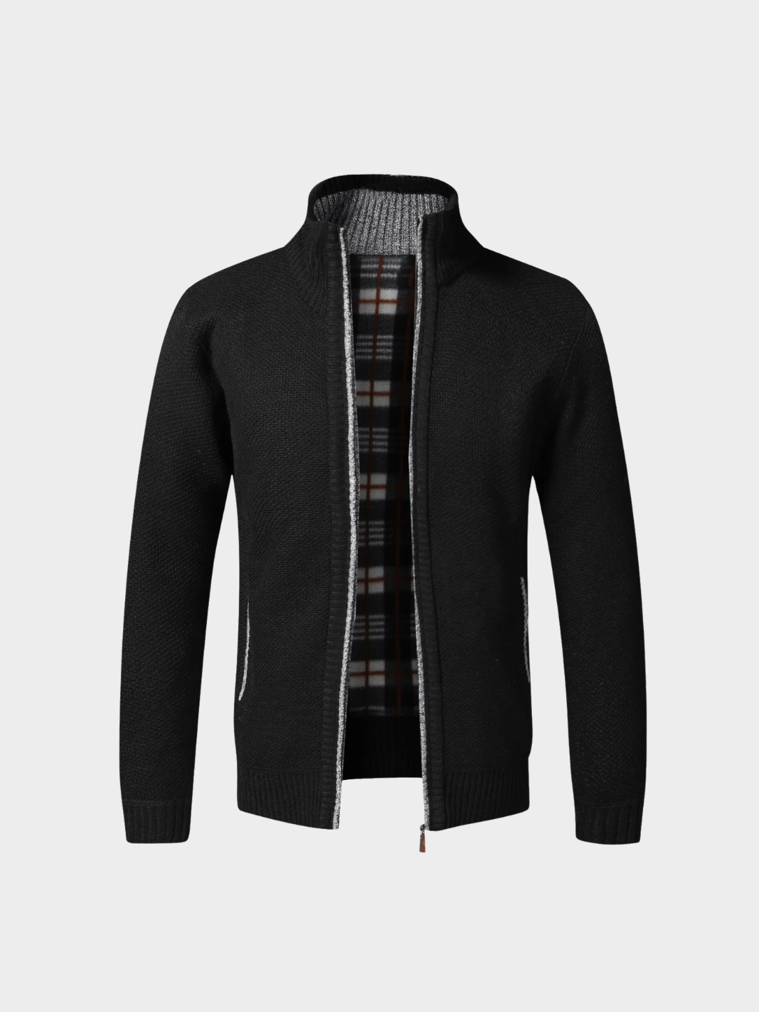 Men's Full-Zip Fleece Knit Cardigan