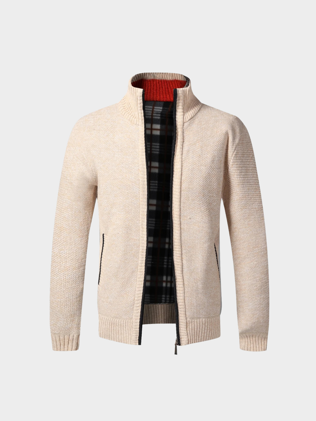 Men's Full-Zip Fleece Knit Cardigan
