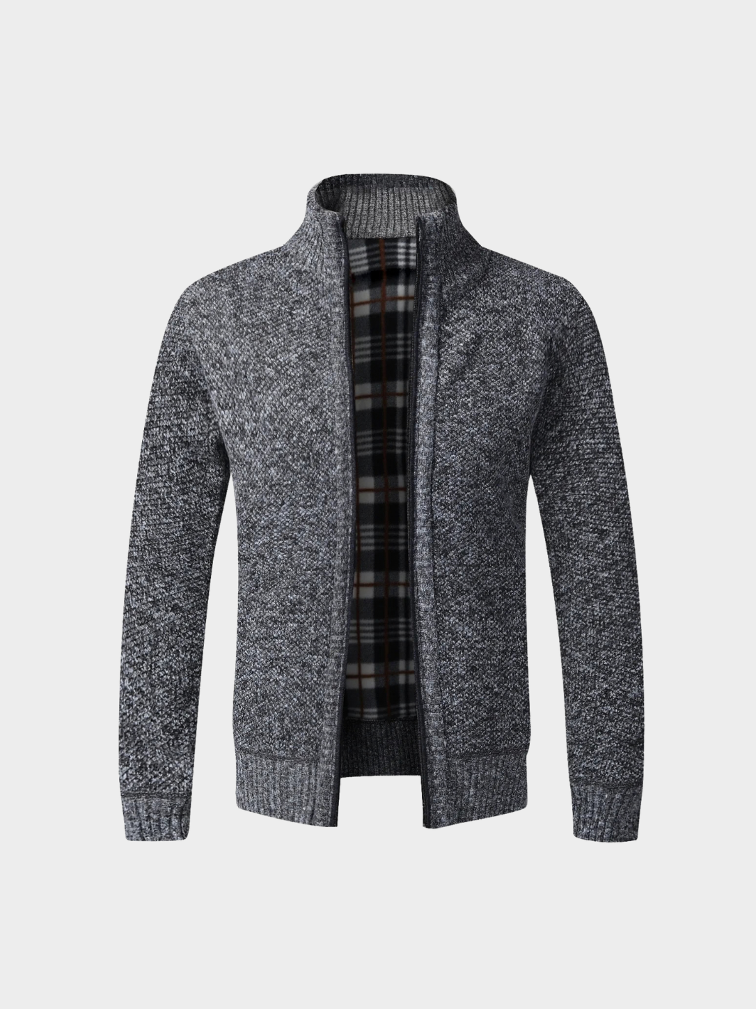 Men's Full-Zip Fleece Knit Cardigan