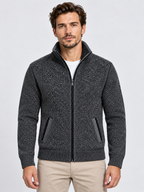 Men's Full-Zip Fleece Knit Cardigan