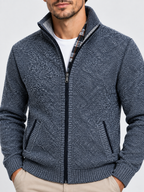 Men's Full-Zip Fleece Knit Cardigan