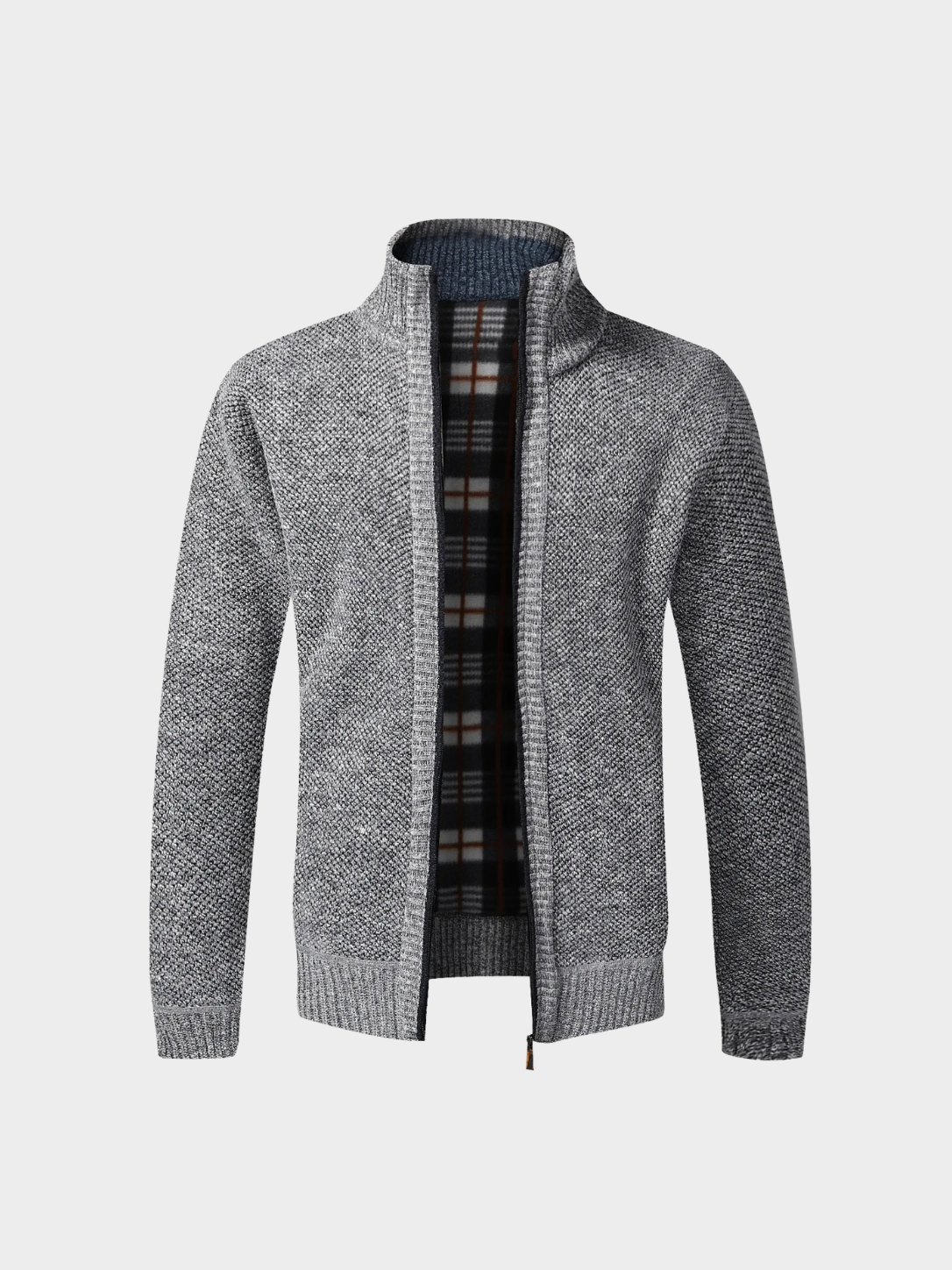 Men's Full-Zip Fleece Knit Cardigan