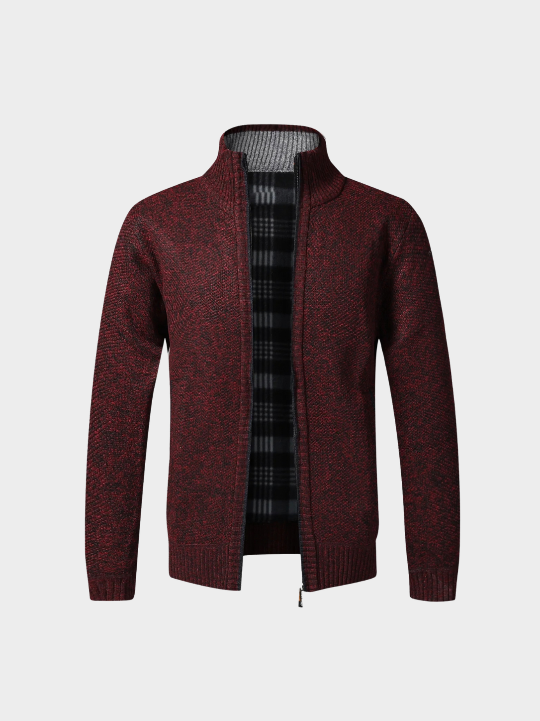 Men's Full-Zip Fleece Knit Cardigan
