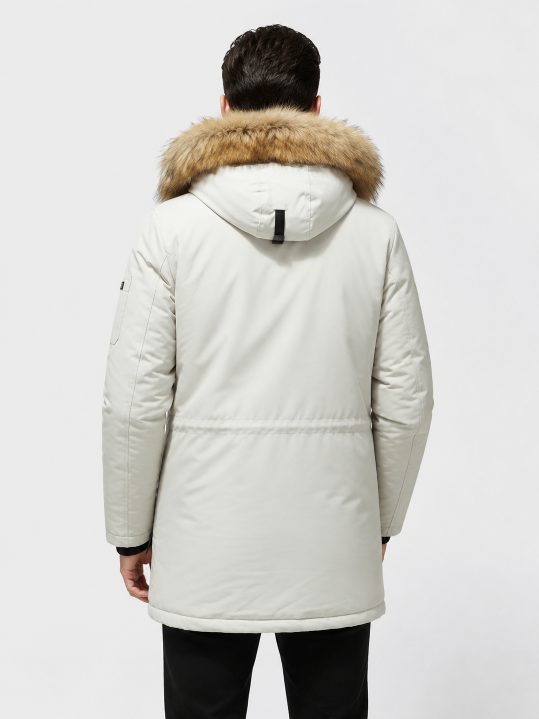 Men’s Hooded Parka Jacket with Multiple Pockets