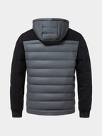 Men’s Hybrid Puffer Jacket with Hood and Full Zip