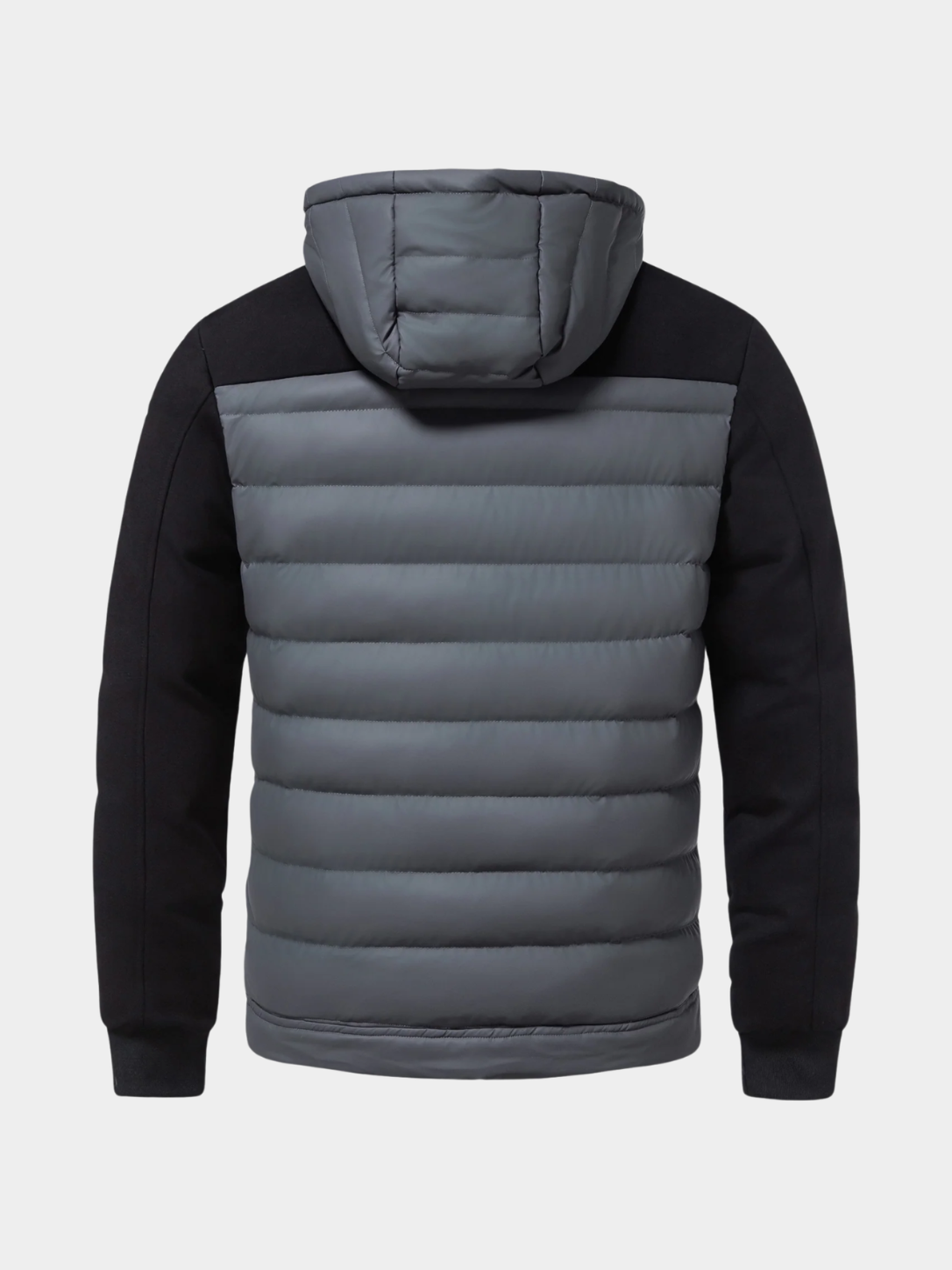 Men’s Hybrid Puffer Jacket with Hood and Full Zip