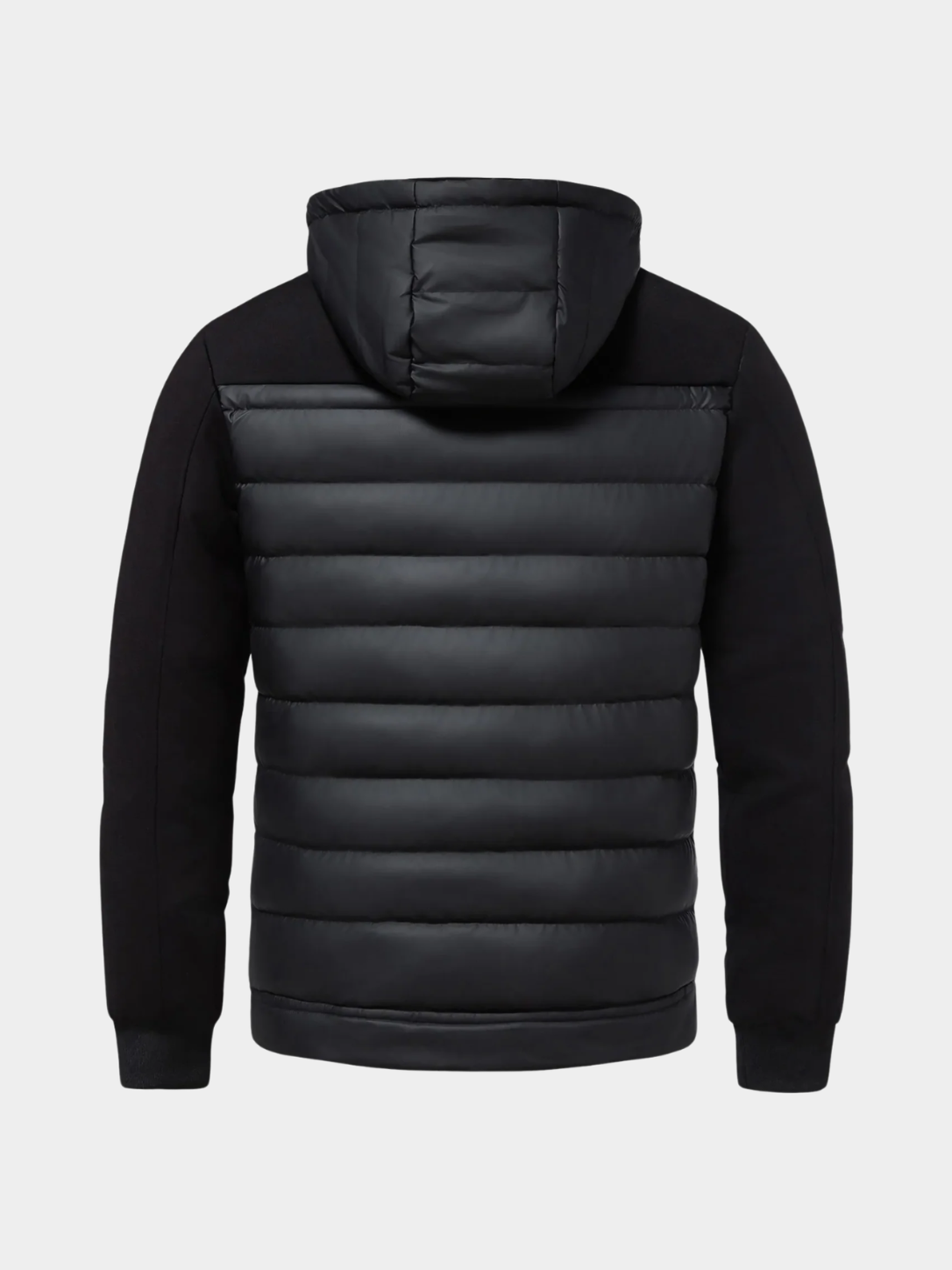 Men’s Hybrid Puffer Jacket with Hood and Full Zip