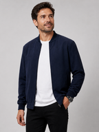 Men’s Lightweight Summer Bomber Jacket with Zip Front