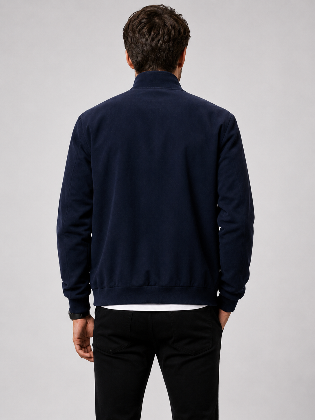 Men’s Lightweight Summer Bomber Jacket with Zip Front