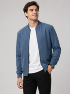 Men’s Lightweight Summer Bomber Jacket with Zip Front