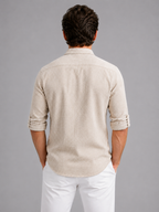 Men’s Long Sleeve Shirt with Open Collar