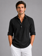 Men’s Long Sleeve Shirt with Open Collar