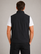 Men’s Outdoor Gilet Jacket with Zipper and Turn-Down Collar
